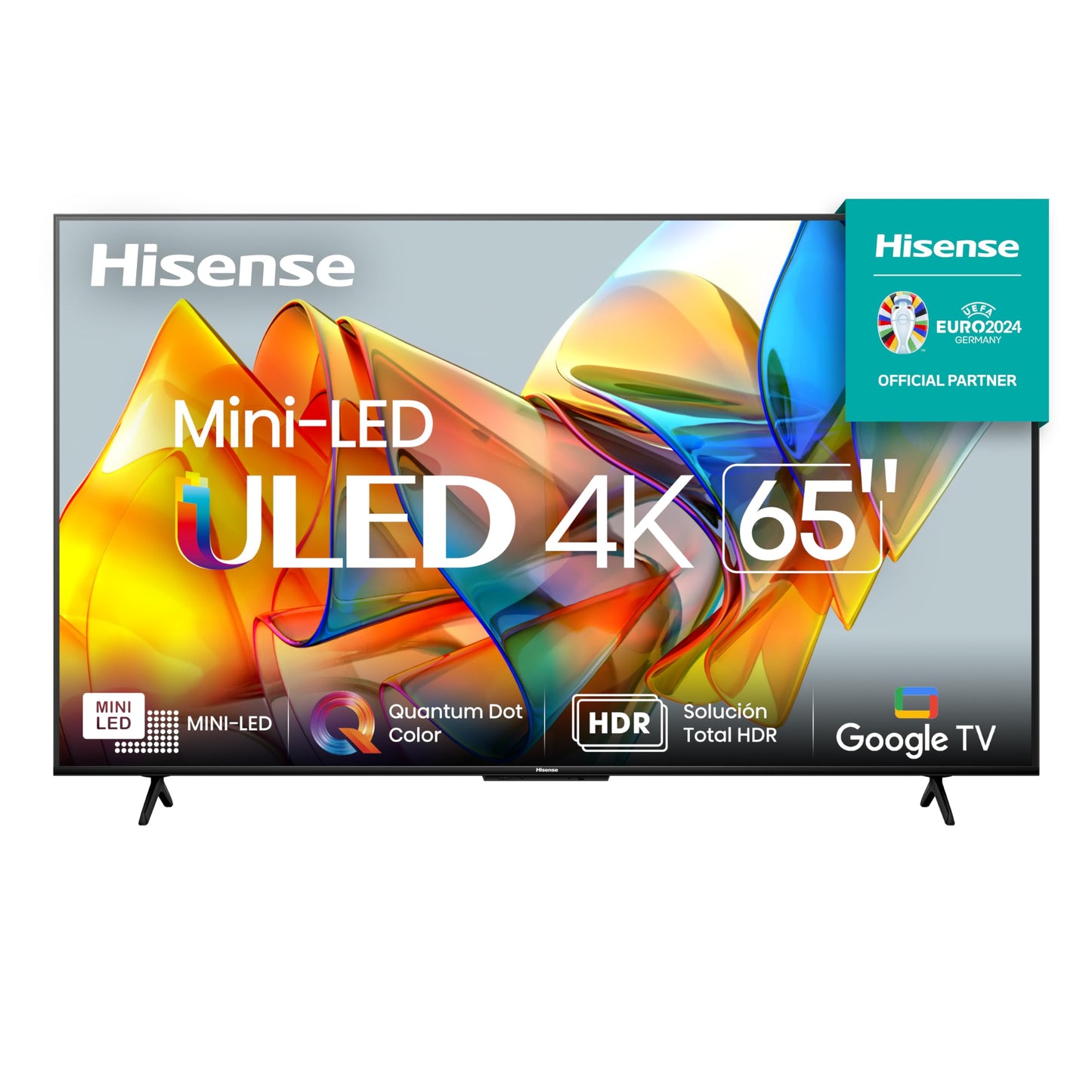 Hisense-Pantalla Mini-Led 4K 65" de 65U6K de Google TV