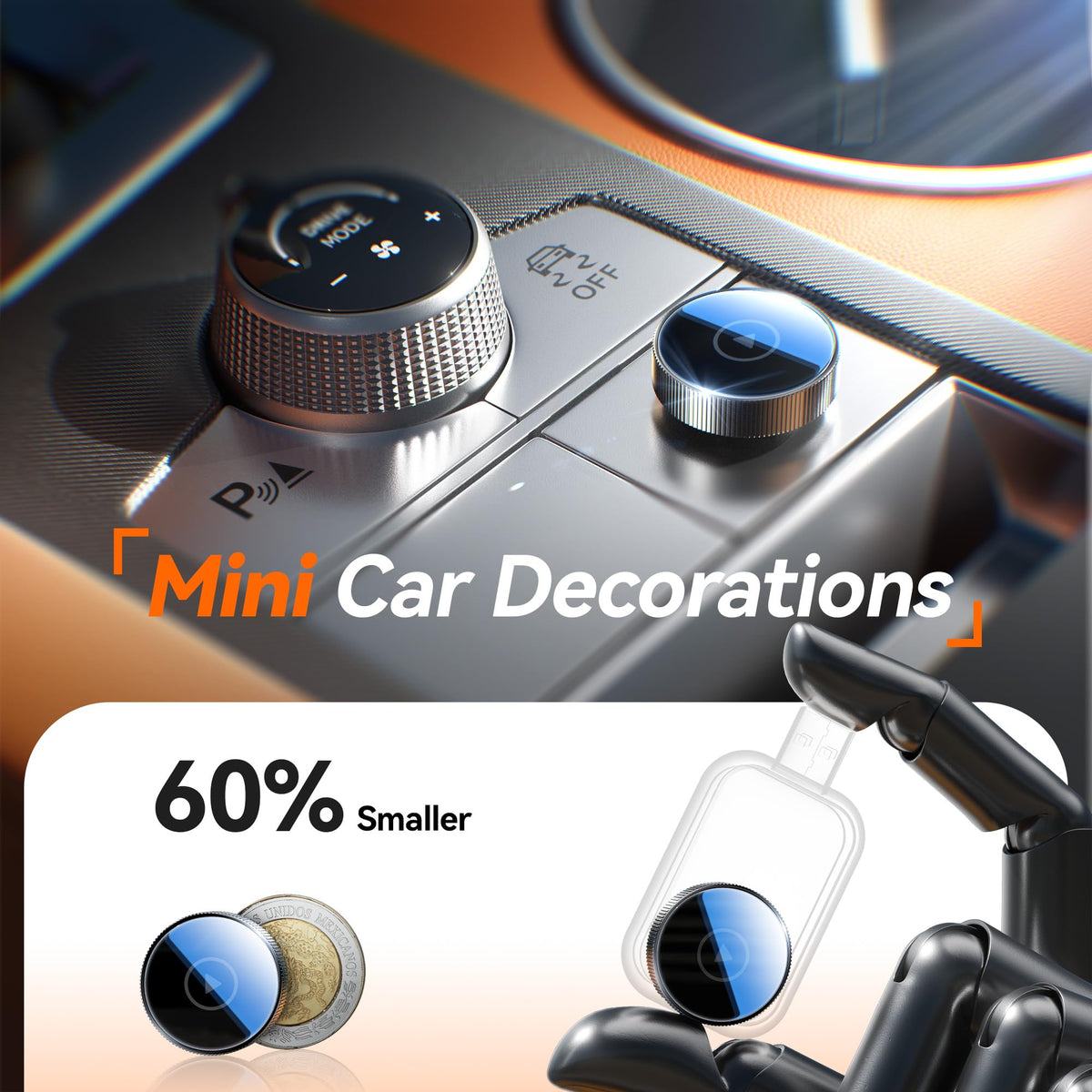 Adaptador Inalámbrico Cleviton Negro Conexión Estable 3X Bluetooth 5.3 y WiFi 6 para Apple Carplay