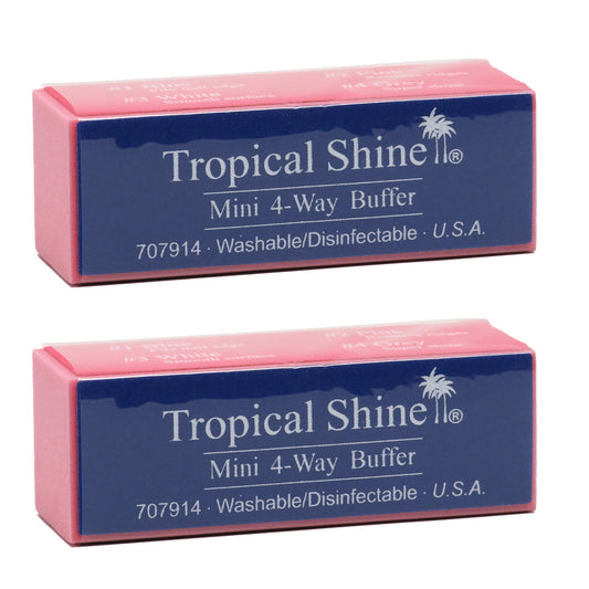 Mini bloque pulidor de uñas 4 caras 2 piezas Tropical Shine