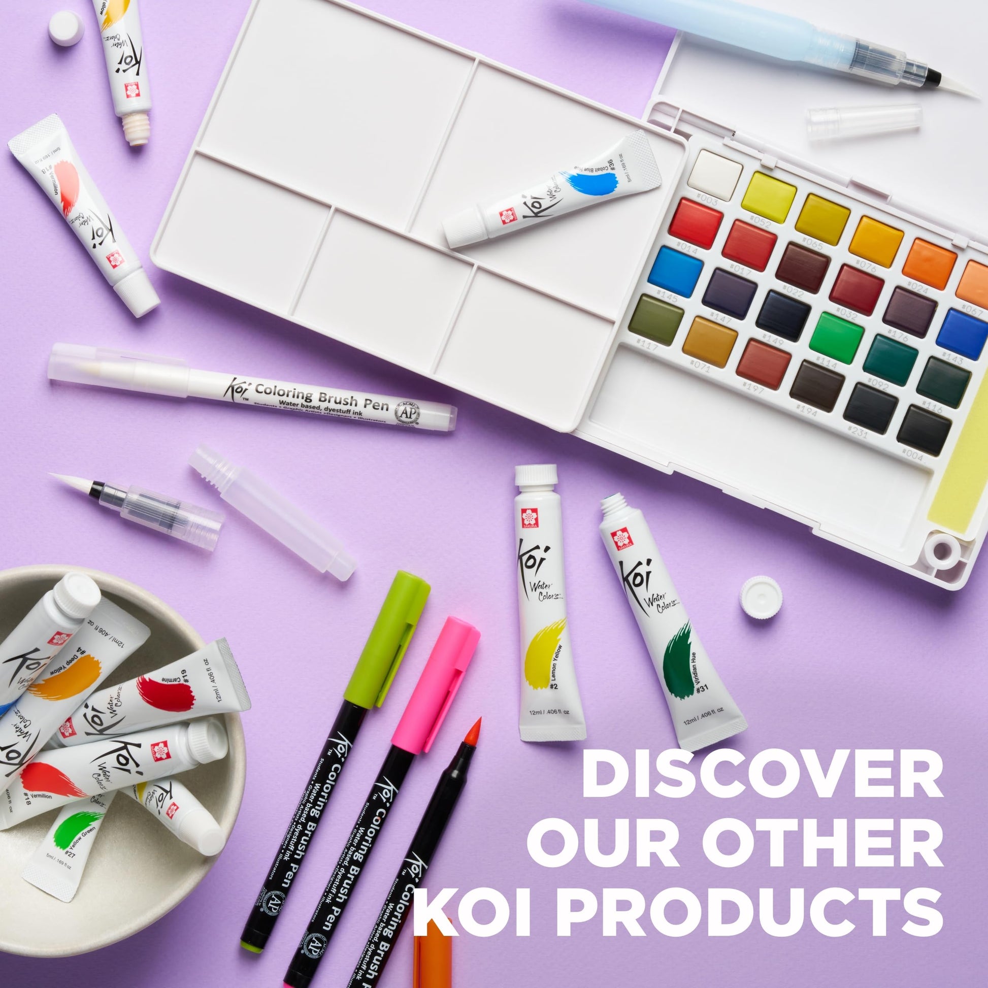 KOI SKETCH BOX C/48 ACUARELAS Y I PINCEL