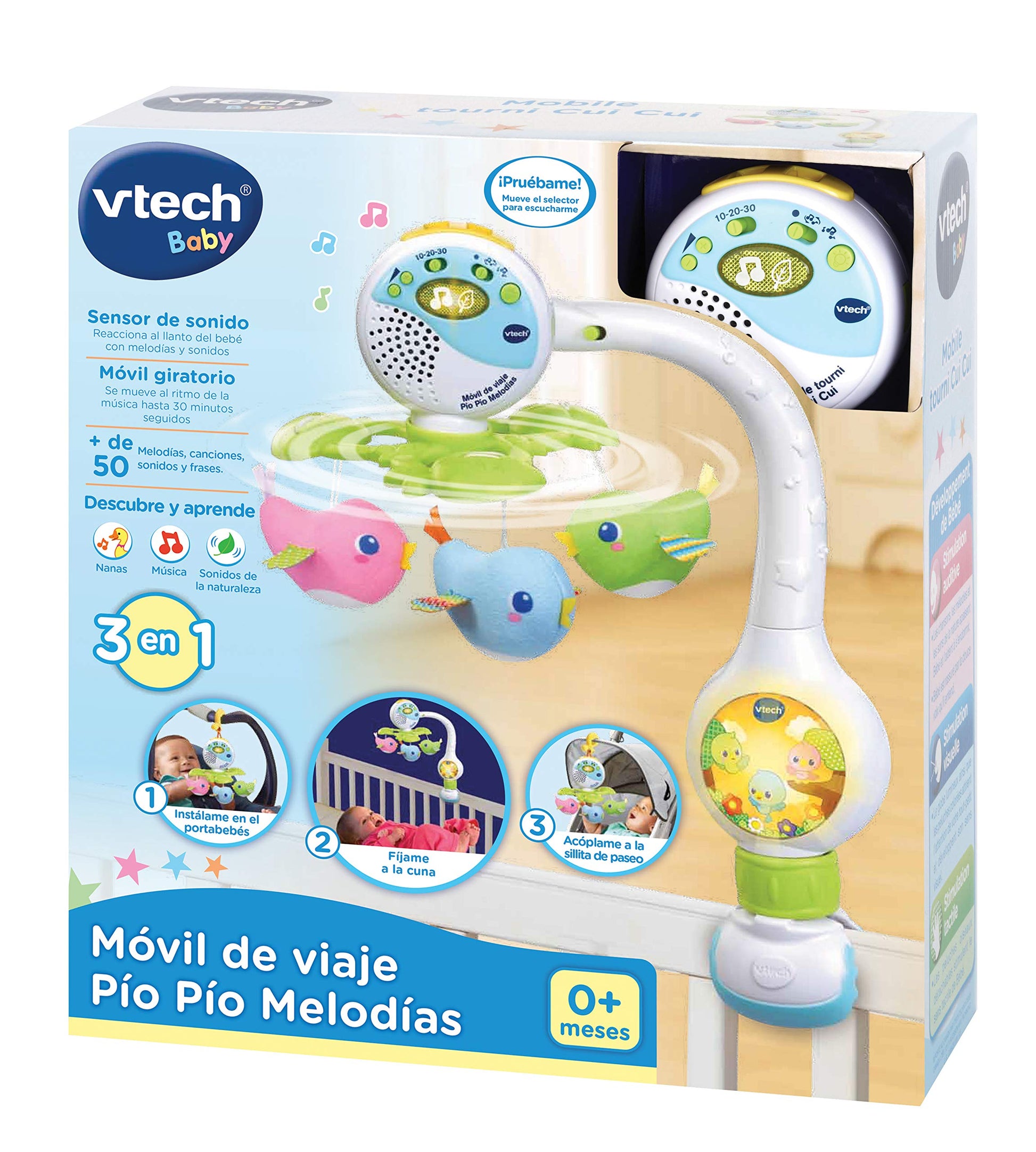 Móvil de Viaje VTech Multicolor Pío Pío Melodías para Bebé