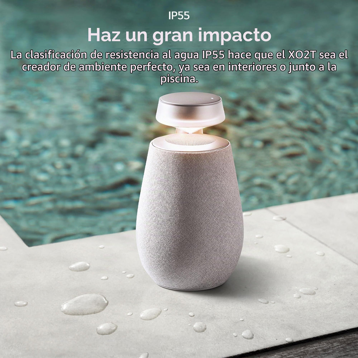 Altavoz Inalámbrico LG XBOOM Negro Sonido de 360° Resistente al Agua 20 Horas de Reproducción