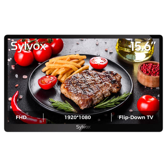 Televisor Abatible Sylvox Debajo del Gabinete 15.6 Pulgadas Rotación 90 Grados para Cocina