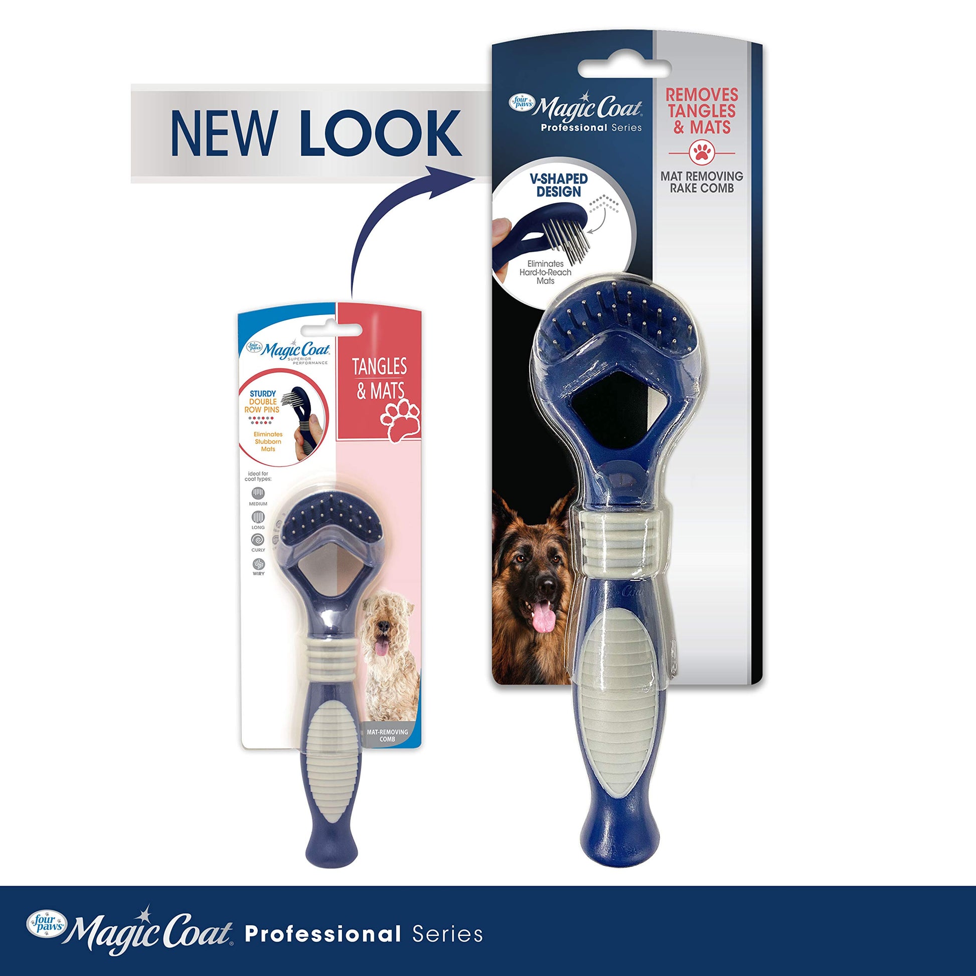 Four Paws Magic Coat Professional Series Herramientas de aseo para mascotas, recortadoras, cortauñas y cepillos