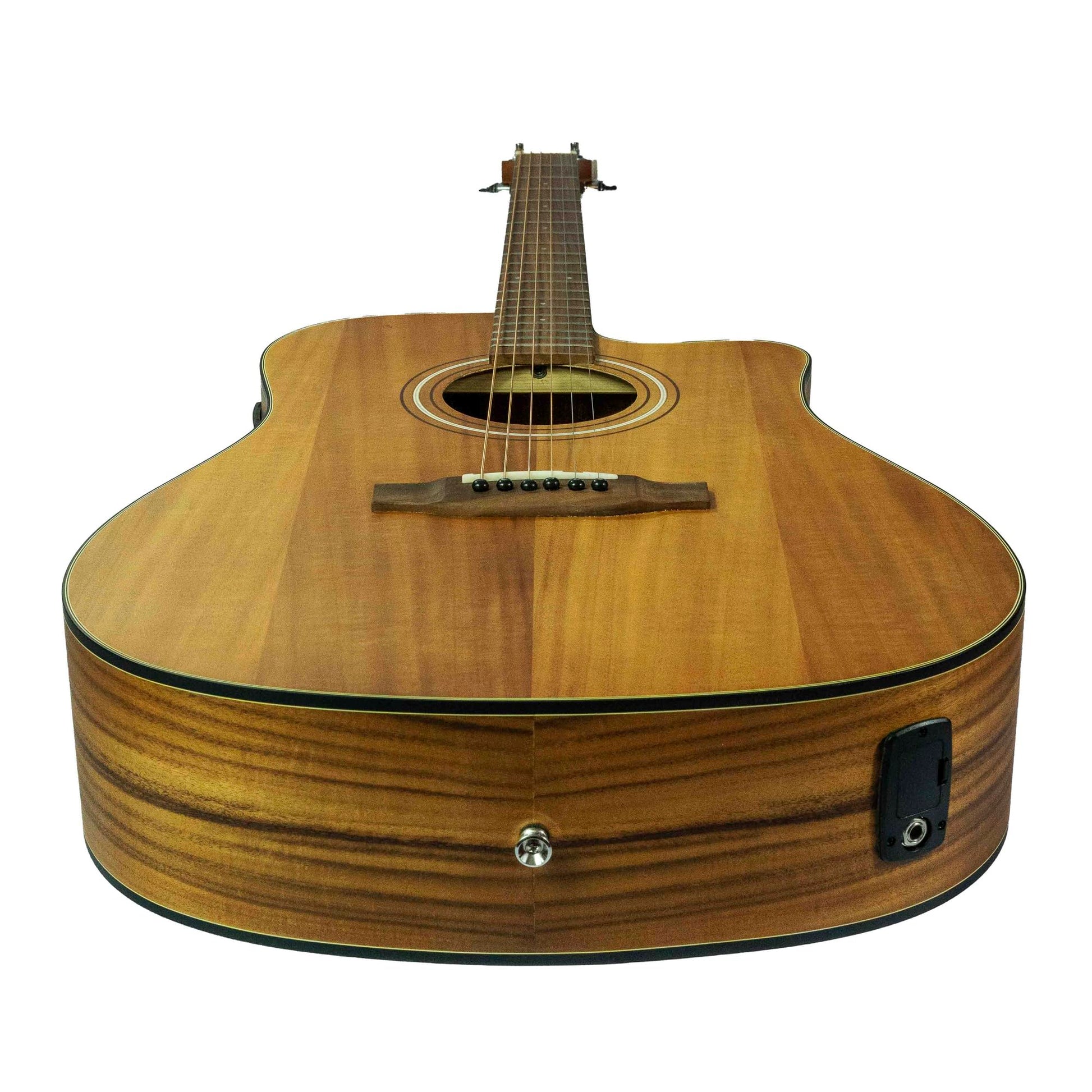 BAMBOO, Guitarra Electroacústica Harmony Koa con Funda Acolchada, 41 pulgadas, madera Koa