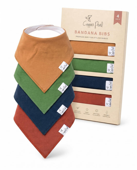 Baberos Bandana Cooper Pearl Ridge 4 Piezas para Bebé