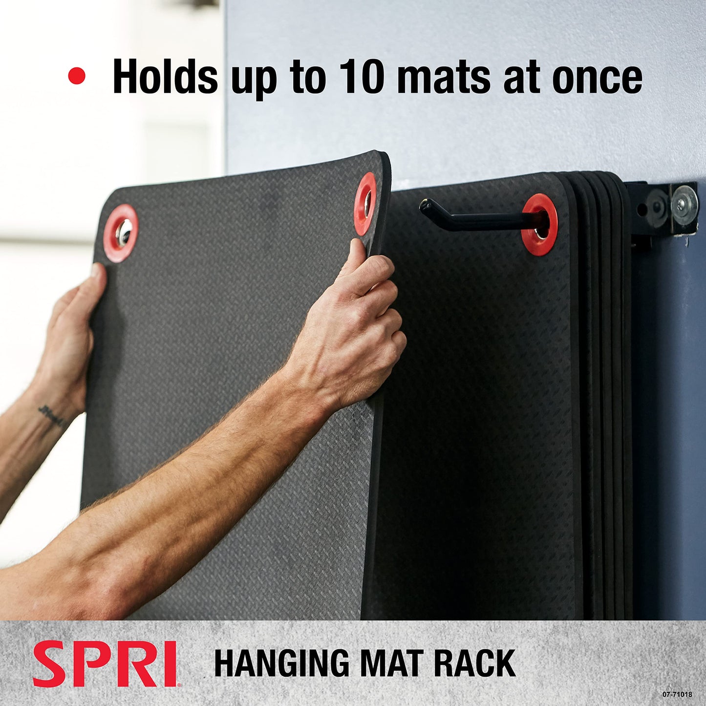 Rack para Esteras de Ejercicio SPRI Montado en la Pared