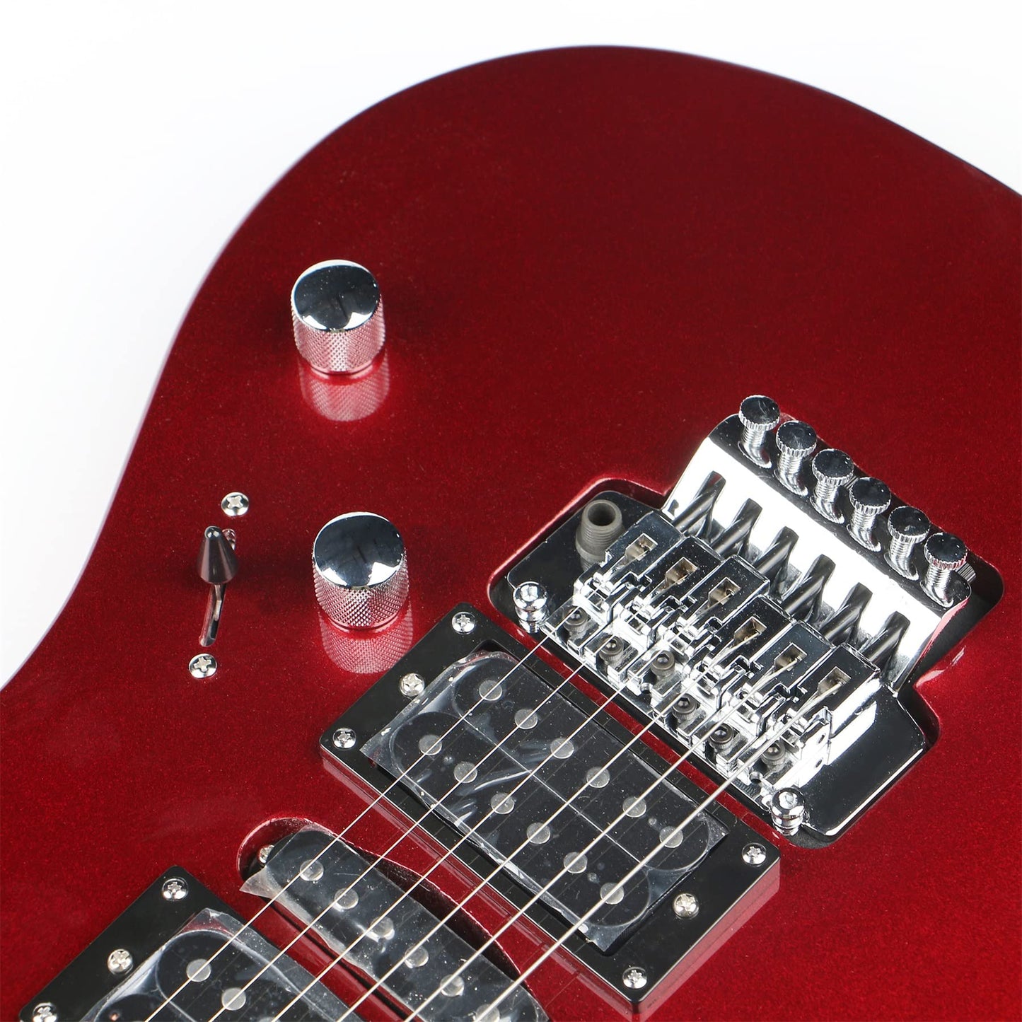 Guitarra Eléctrica Deviser L-g5 Roja, Floyd Rose, Con funda