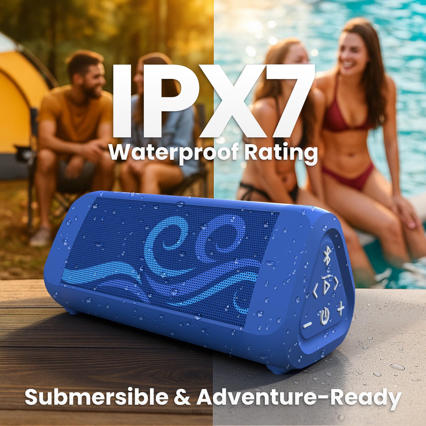 Cambridge Soundworks OontZ Angle 3 Ultra Sup Special Edition Waterproof Paddleboard Bluetooth Speaker, 14 Watts, Hi-Quality Sound & Bass, 100 Ft Wireless Range Bluetooth Speakers by