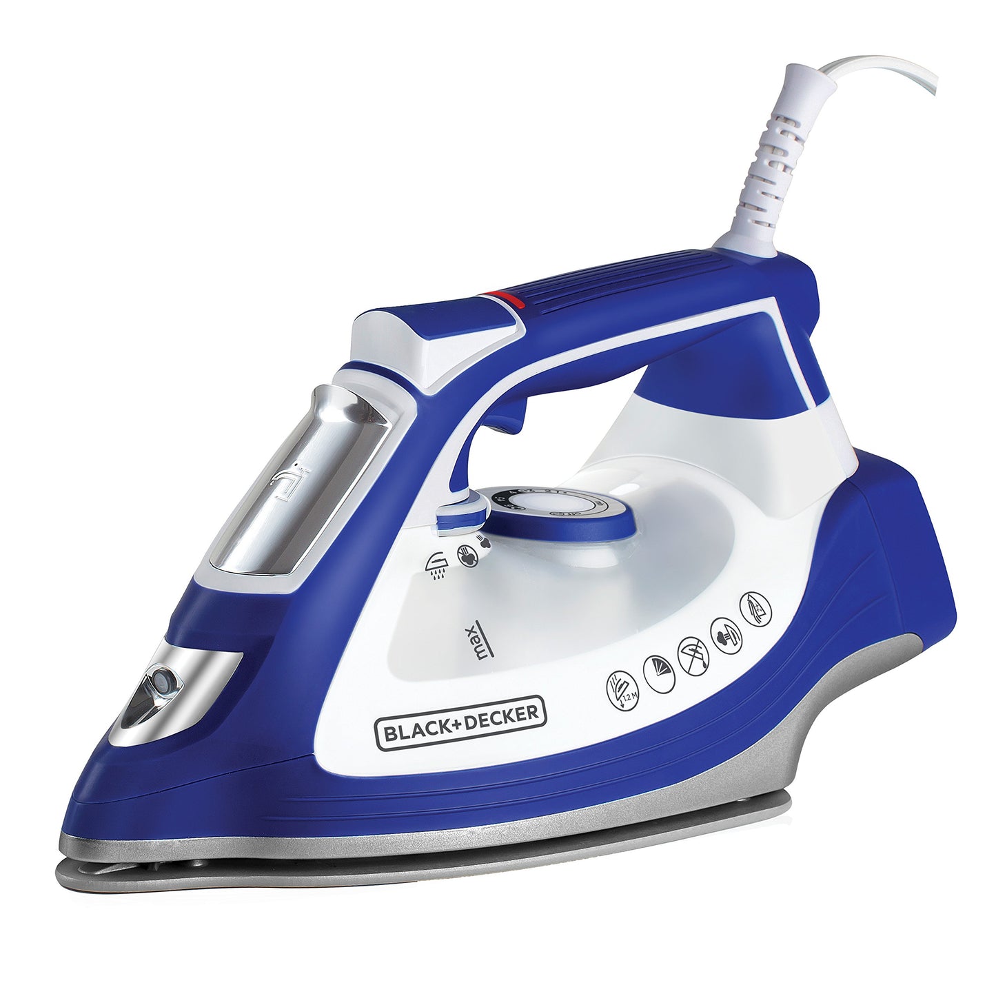 Plancha Black + Decker Impact suela cerámica resistente a caídas