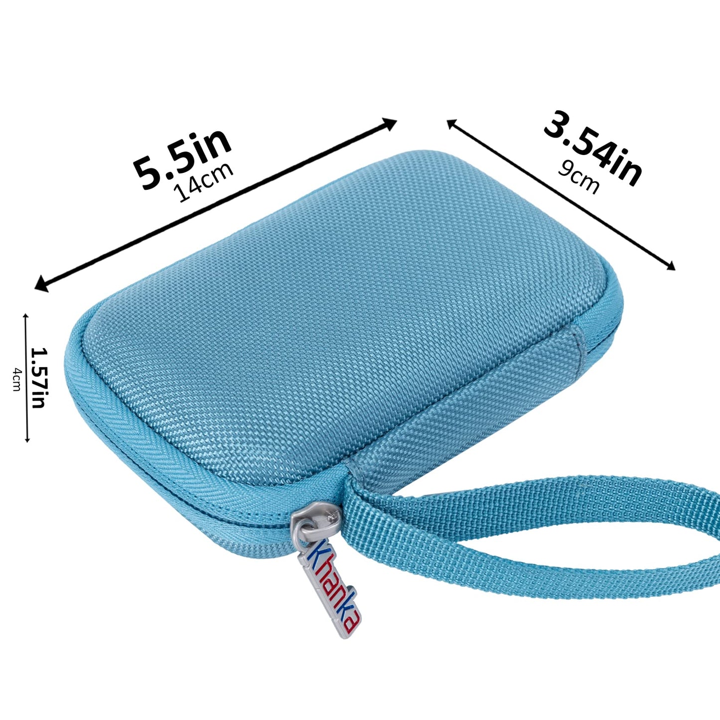 Funda Rígida de Viaje Khanka Azul para Batería Magnética Anker MagGo