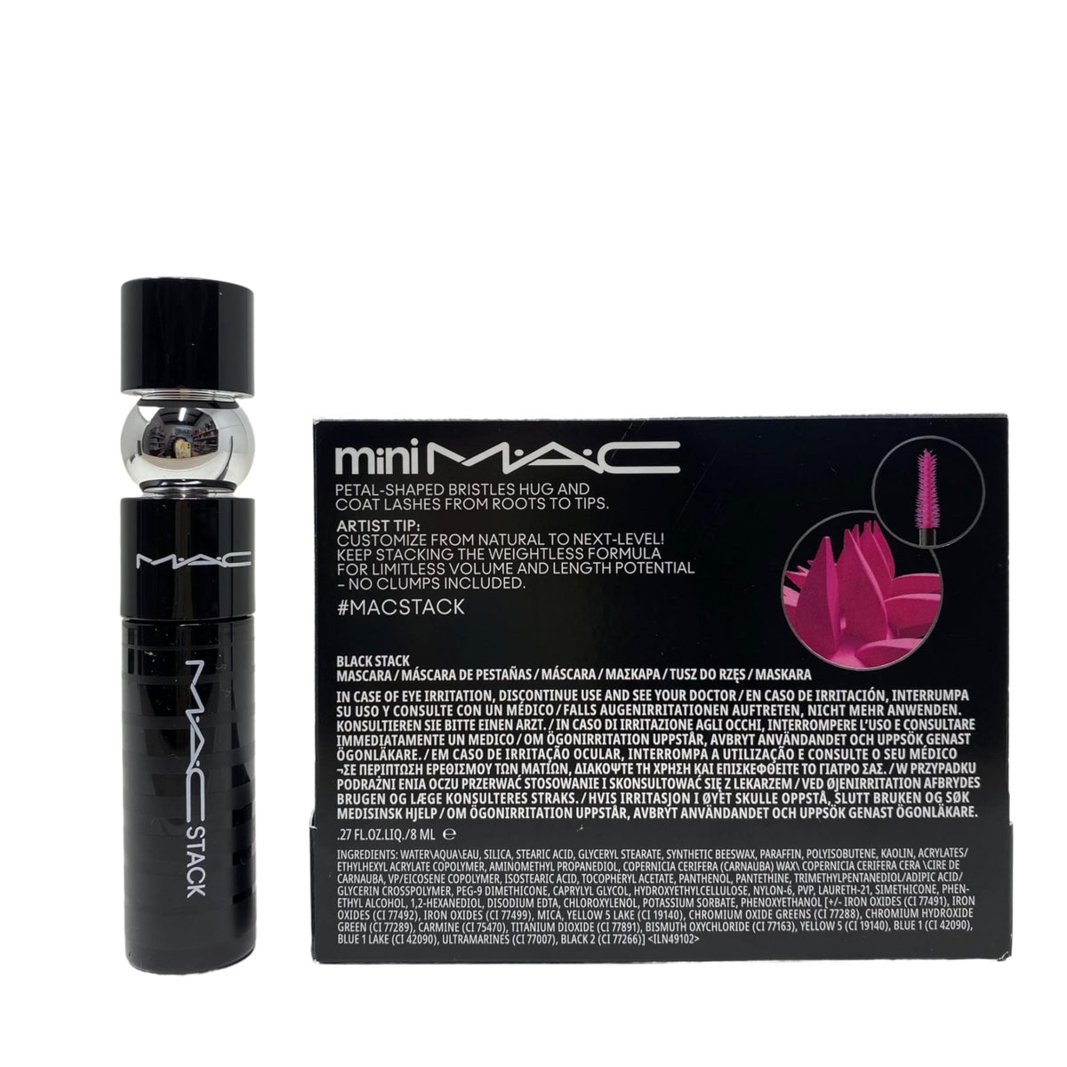 MAC- Máscara de pestañas Mini Stack Micro - 0,27 fl oz / 8 ml