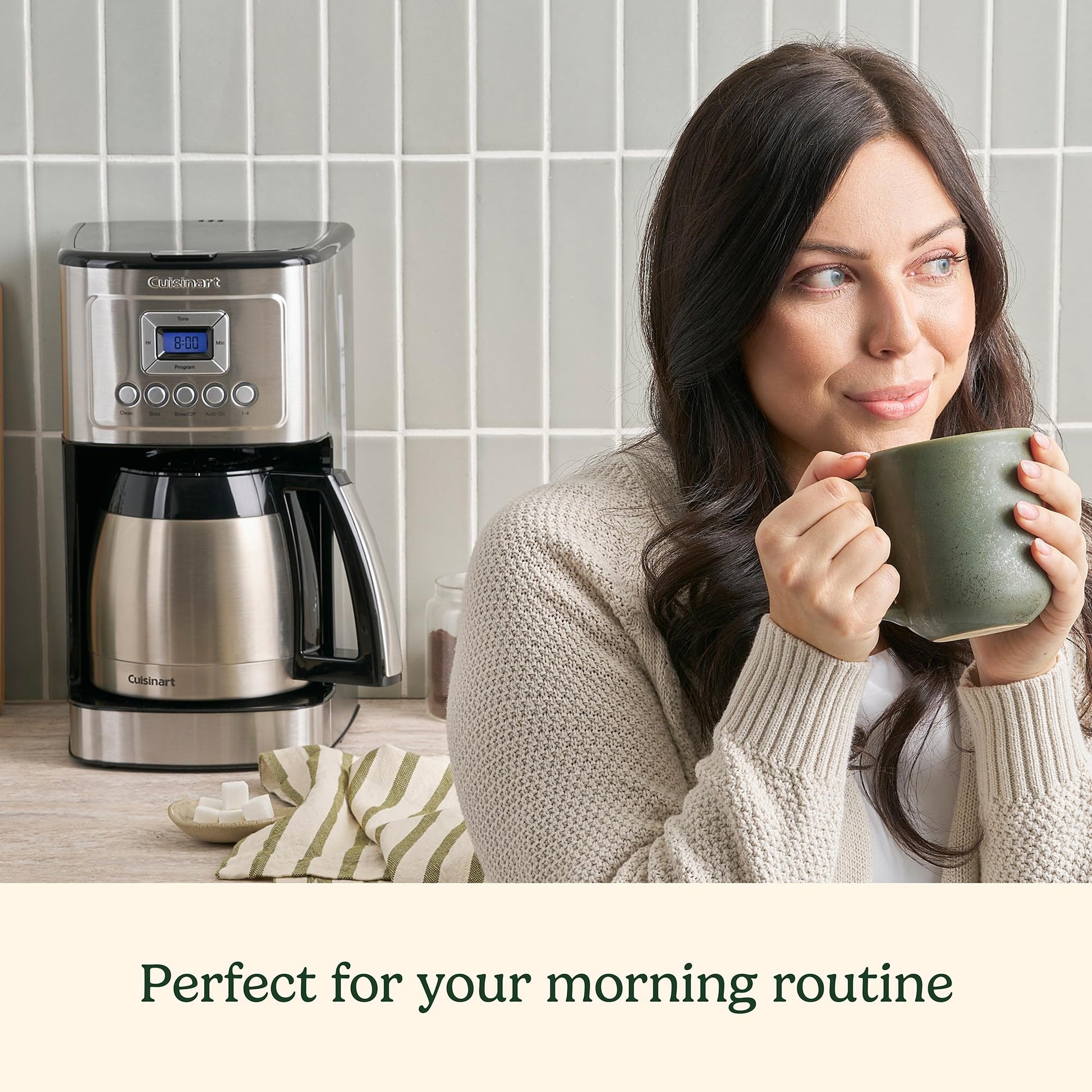 Cuisinart DCC-3400 - Cafetera térmica programable (12 tazas, acero inoxidable)