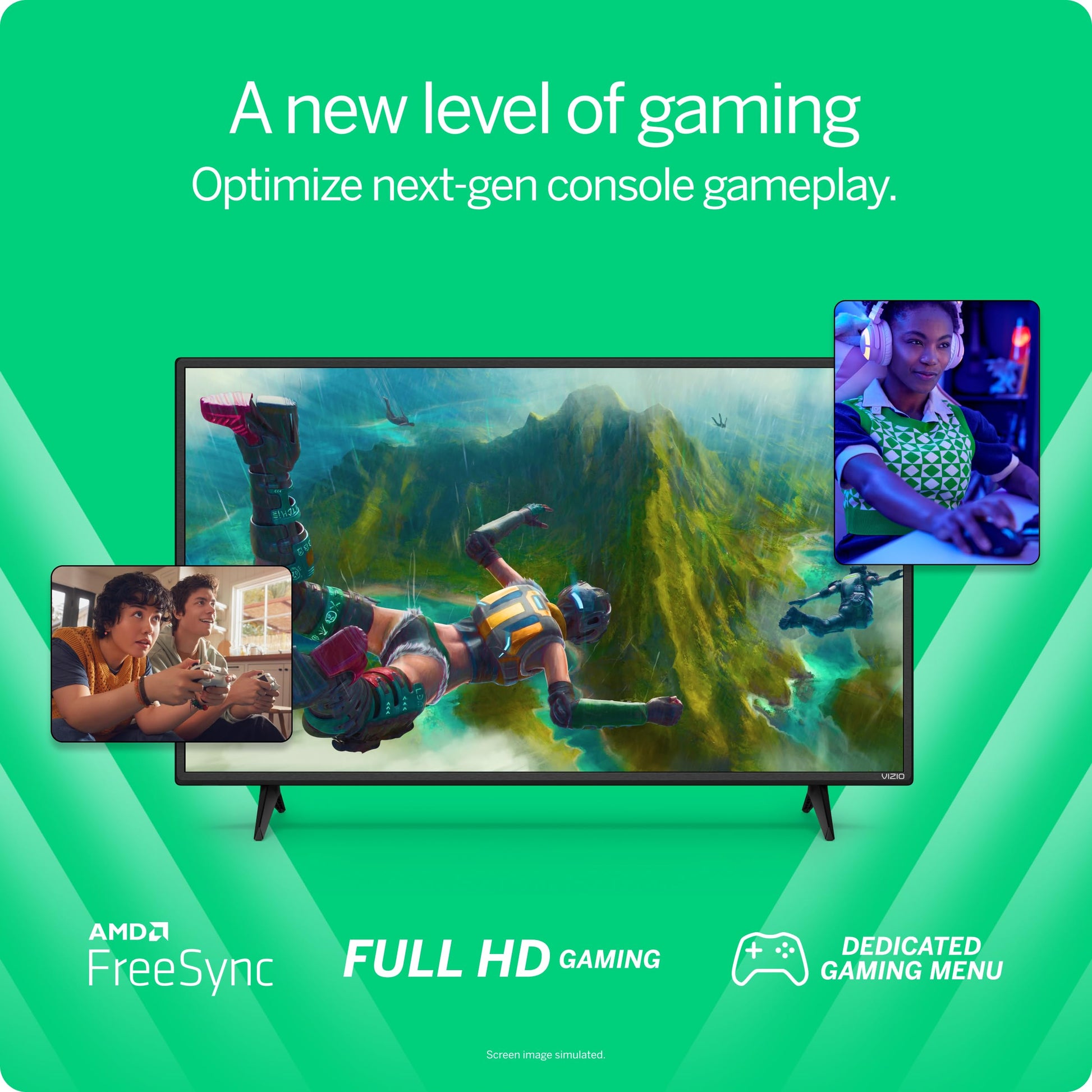 Smart TV VIZIO D-Series 24 Pulgadas Full HD 1080p con AirPlay y Chromecast Integrados, Compatible con Alexa, Modelo 2022