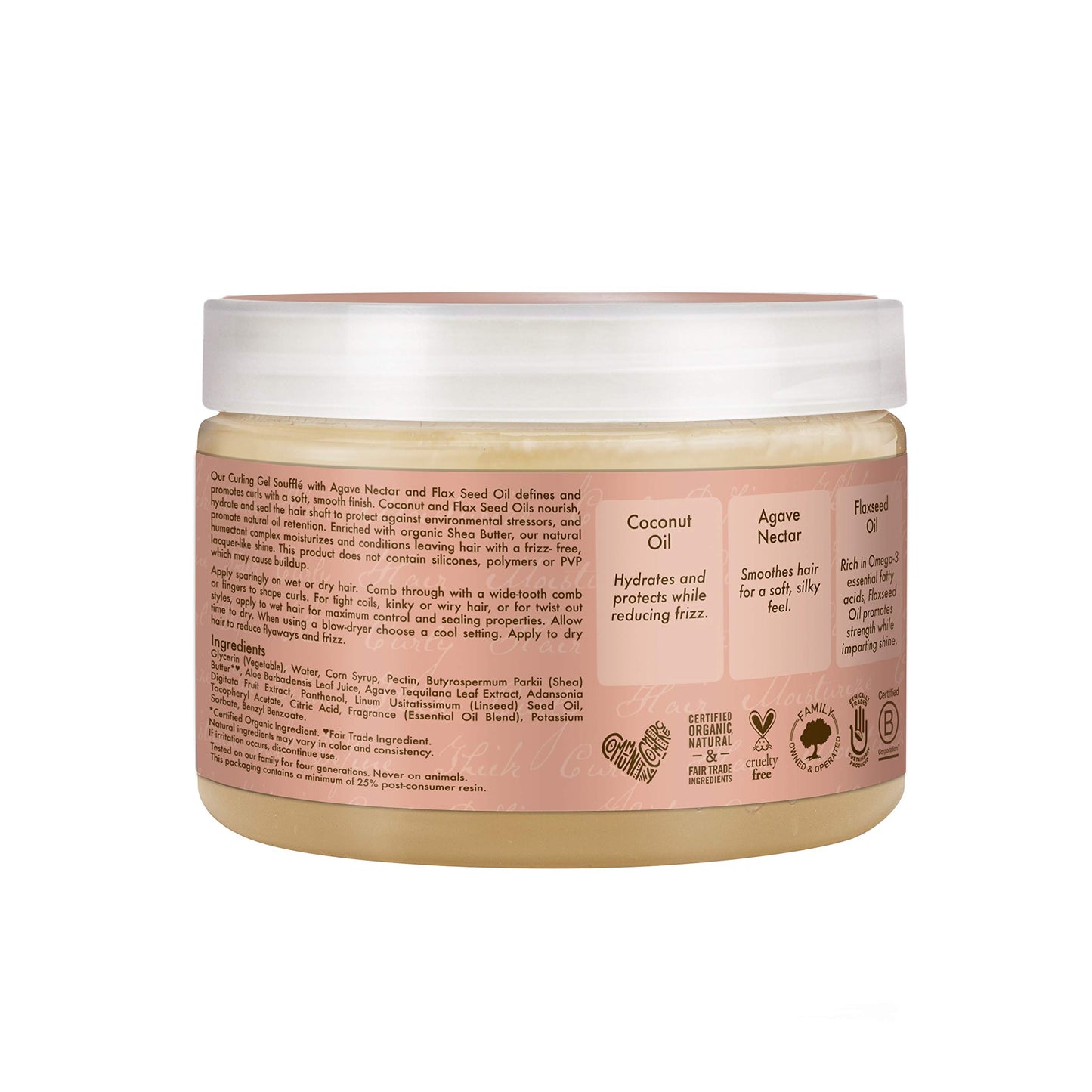 SheaMoisture Coconut & Hibiscus Curling Gel Souffle, 12 Ounce