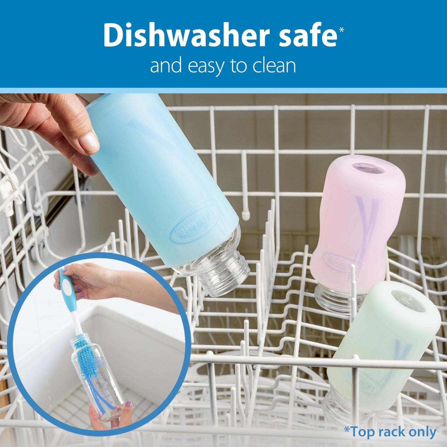 Biberón de Vidrio Natural Flow Options Plus Dr. Brown's 4 Onzas