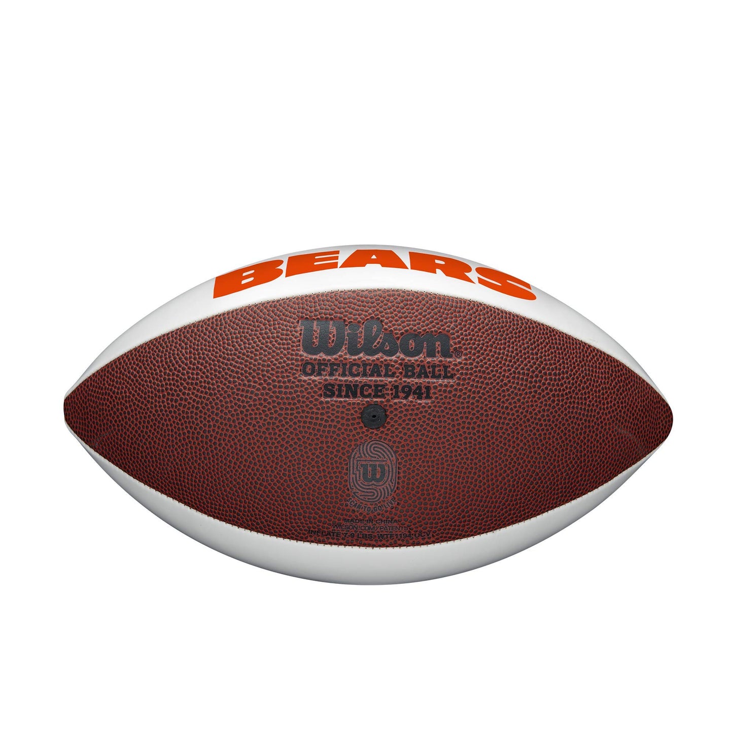 Balón de Fútbol Wilson NFL Live Signature Chicago Bears Talla Oficial