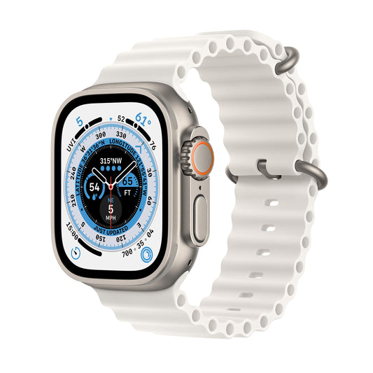 Reloj Apple Titanio Ocean Blanca Reacondicionado Premium