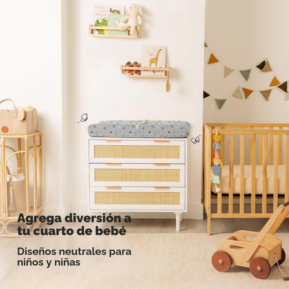 Paquete de 2 fundas para cambiador Isla (Woodland)