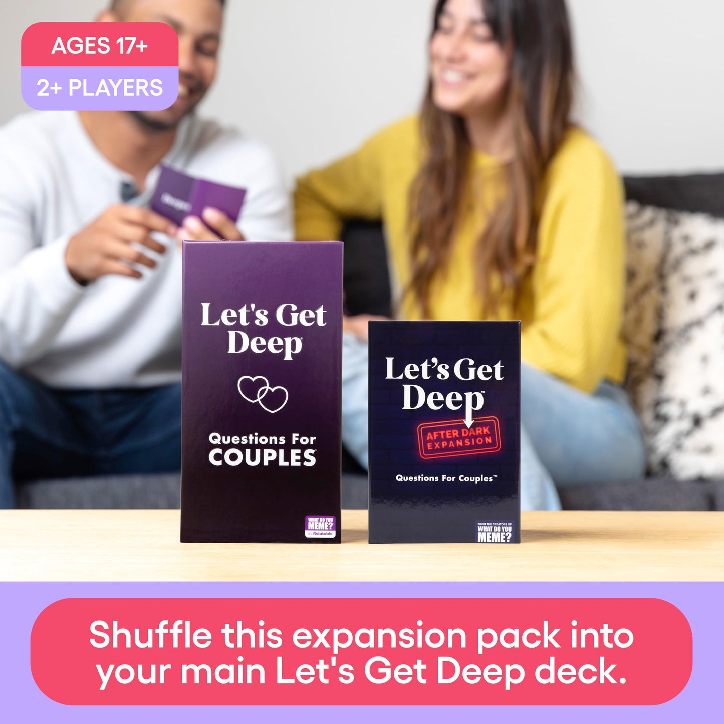 Let's Get Deep: After Dark Expansion Pack – Designed to be Added to Let's Get Deep Core Party Game – The Relationship Game Full of Questions for Couples