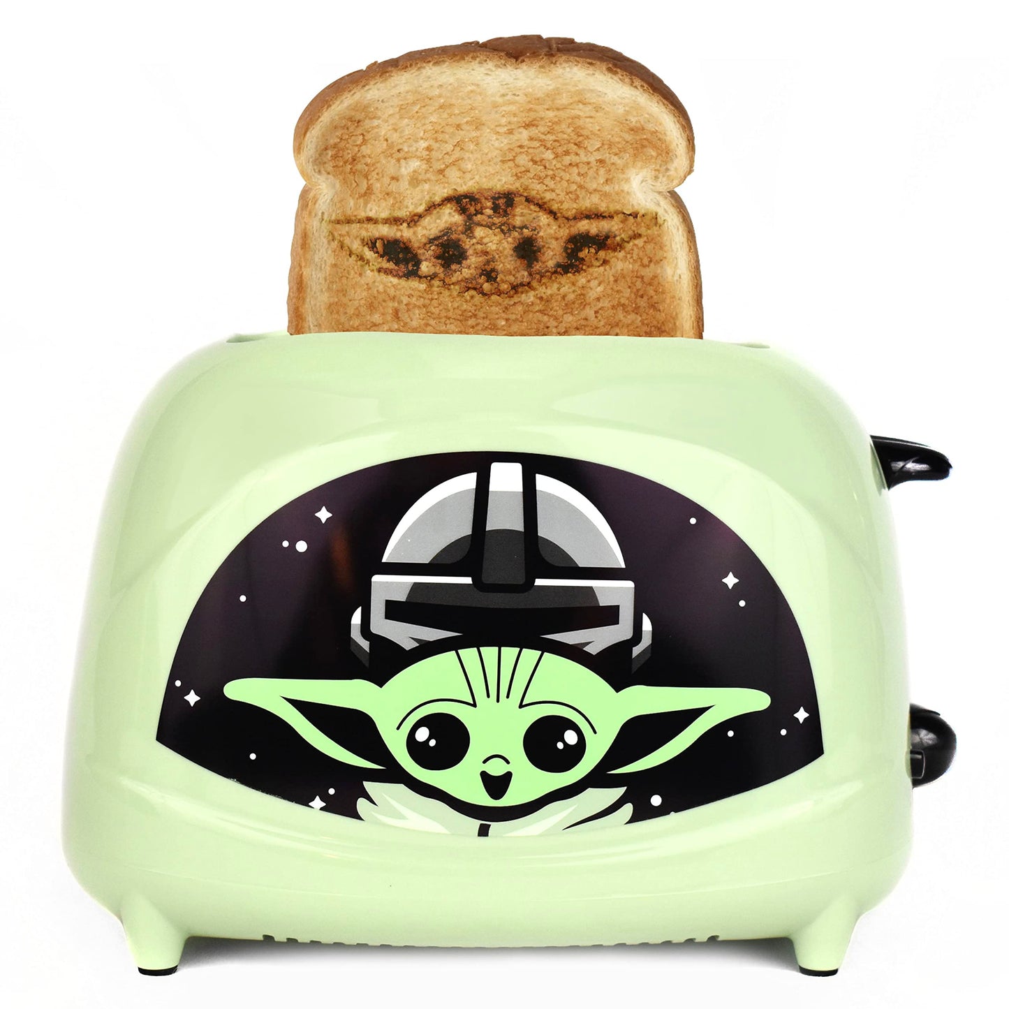 Uncanny Brands Star Wars The Mandalorian The Child tostador de 2 rebanadas - tostador de Baby Yoda en tu tostada