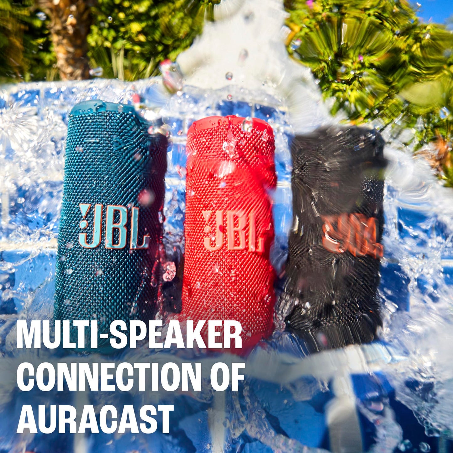 JBL Grip - Altavoz Bluetooth Compacto con Sonido Bold JBL Pro y luz Ambiental, hasta 14 Horas de Tiempo de reproducción, Agua, Polvo y Gotas (IP68) y conexión multiparlante con Auracast (Negro)