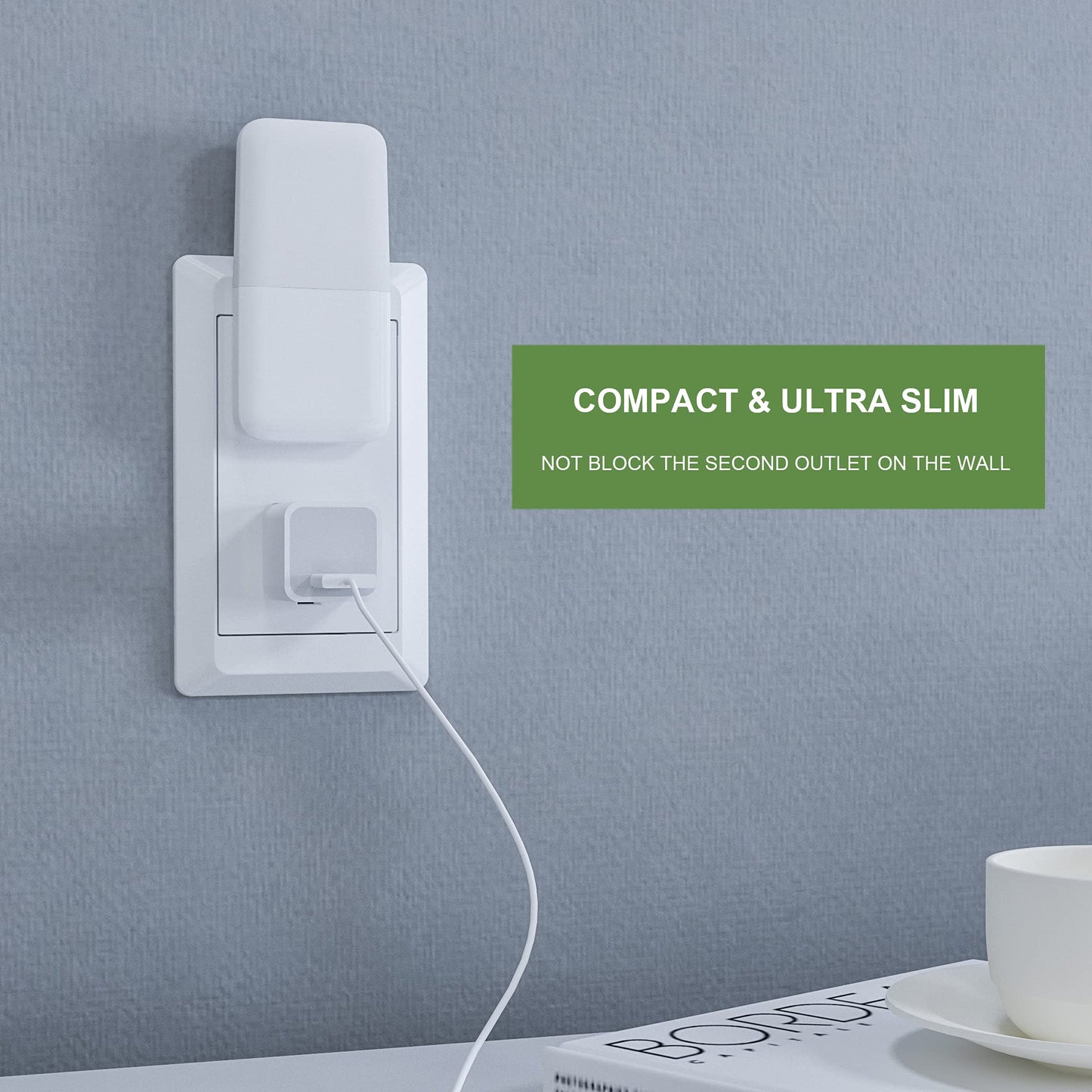 Luz Nocturna LED MAZ-TEK Blanca Cálida con Sensor Inteligente para Niños