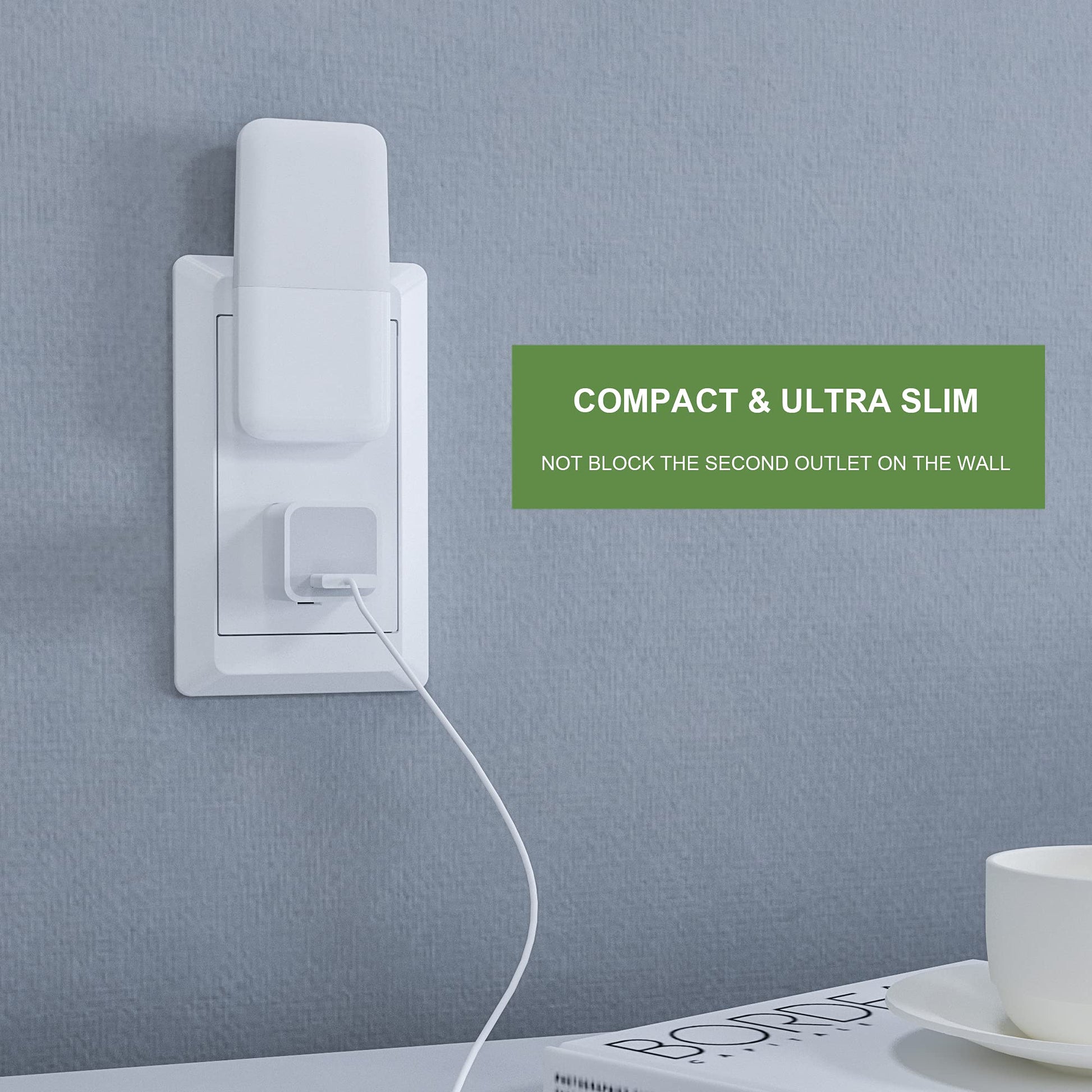 Luz Nocturna LED MAZ-TEK Blanca Cálida con Sensor Inteligente para Niños