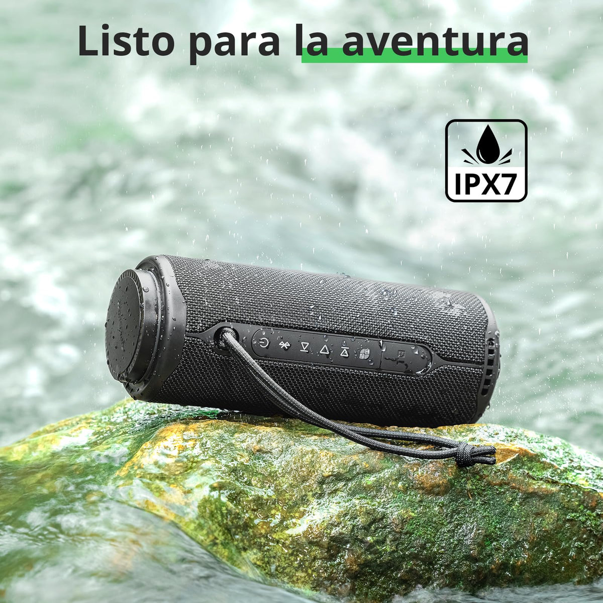 Bocina Bluetooth Tronsmart Gris 40W 360° Exteriores IPX7 Audio 2.1 Canales