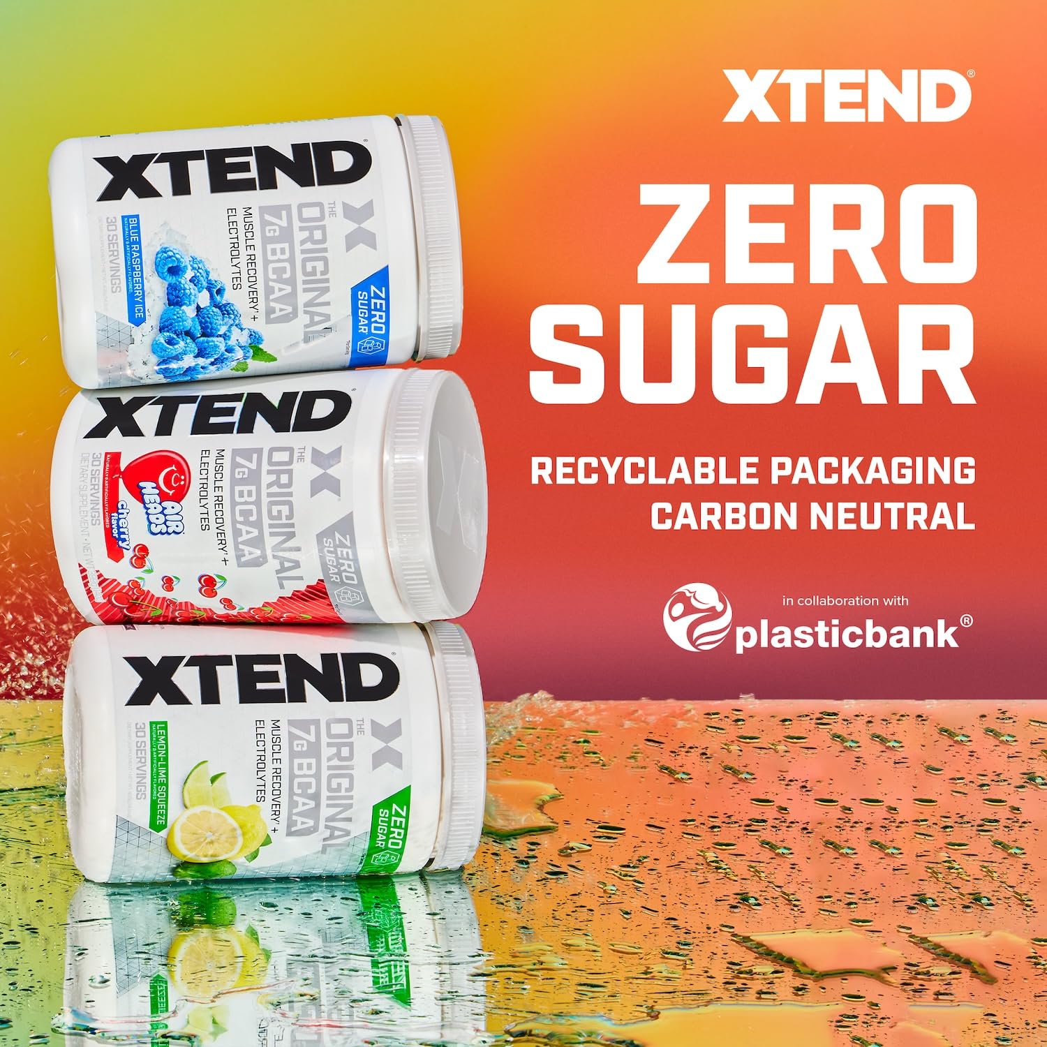 Suplemento Alimenticio XTEND Frambuesa Azul Original BCAA Aminoácidos 30 Servicios