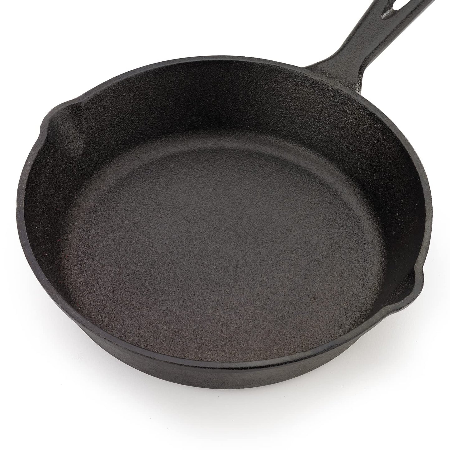 Sartén de Hierro Fundido Mercer Culinary Negro Presazonada 8 Pulgadas