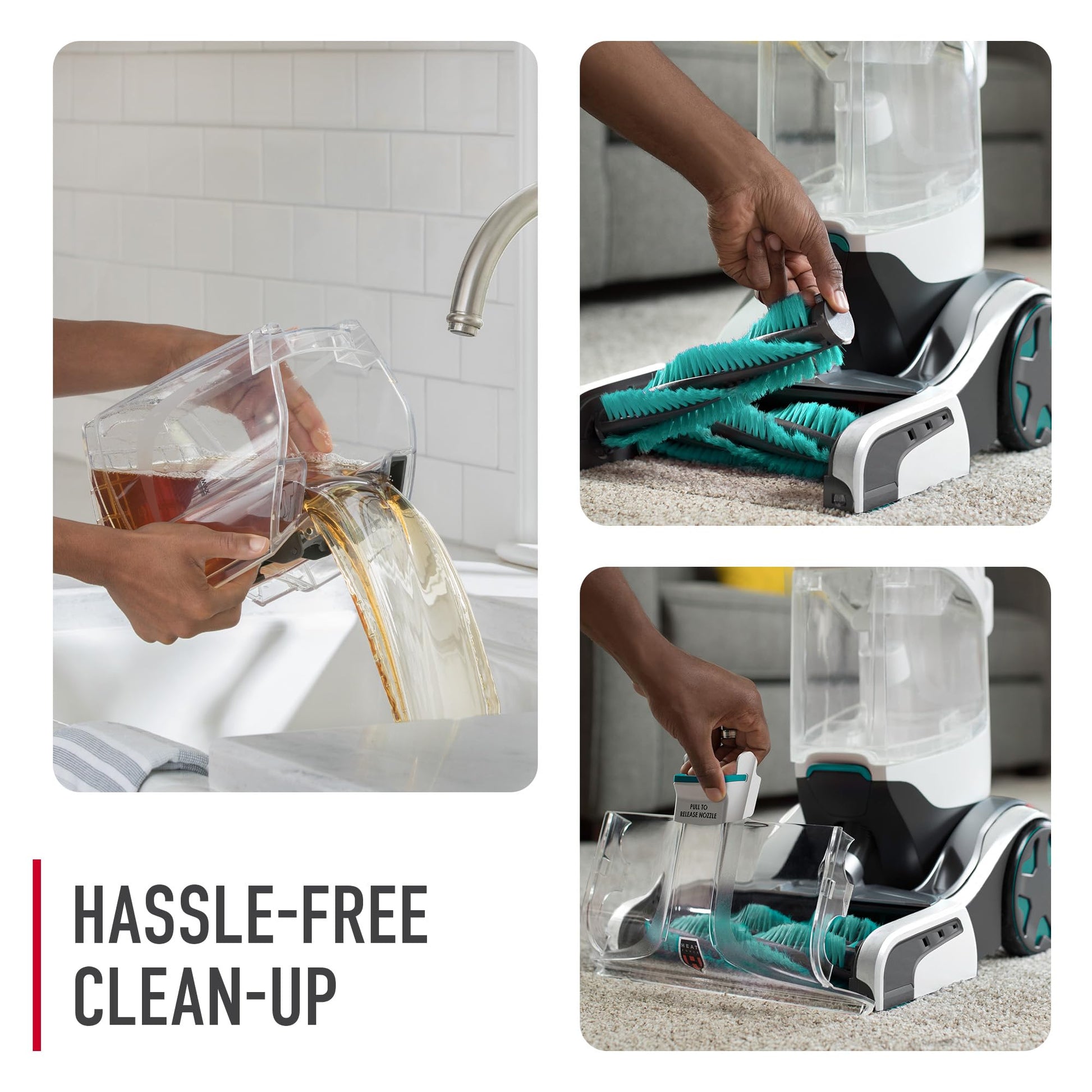 Hoover Smartwash FH52000G, Limpiador automático de alfombras, Color Turquesa