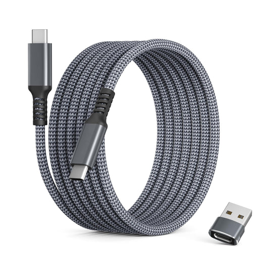 Basesailor Tipo C a C 100W Cable 1M con adaptador USB,Entrega de energía rápida carga de coche PD cable carga para iPhone 16 15 Plus Pro Max,iPad Pro Air 5 4 Mini 6,Samsung Galaxy S24 S23 S22 FE Ultra