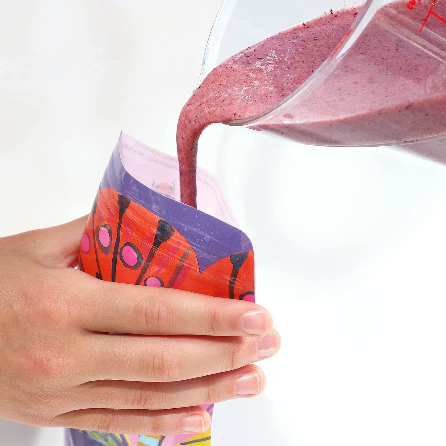 ChooMee Bolsas reutilizables para almacenamiento de alimentos para bebés, sin BPA, a prueba de fugas, para batidos, purés y alimentos para bebés, recargable, doble cierre, fácil de limpiar, parte