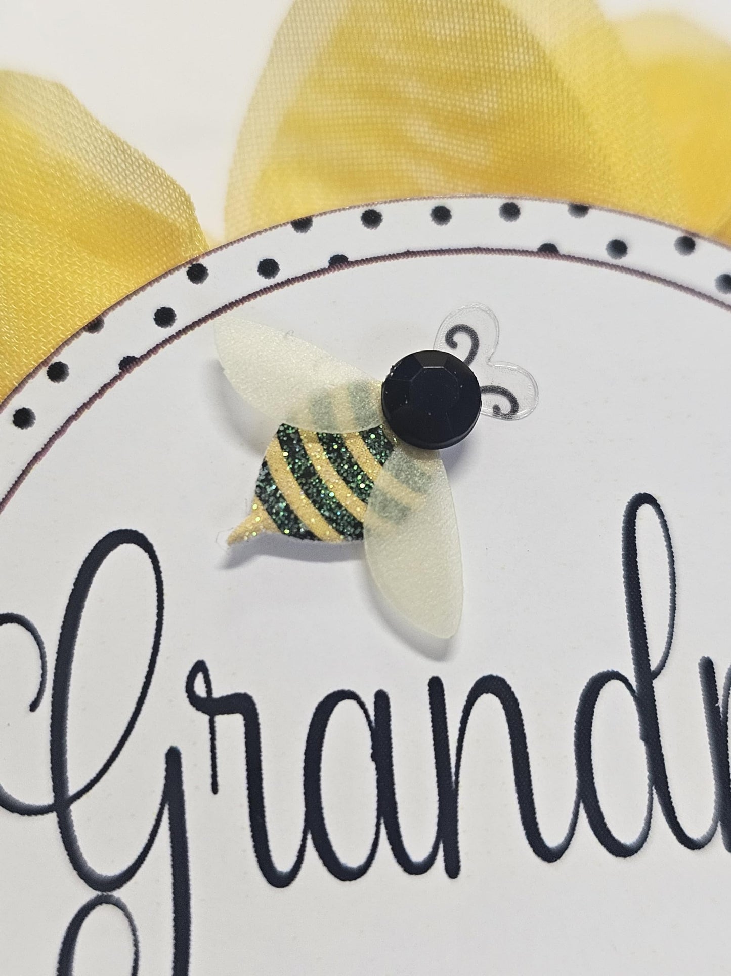 Insignia para despedida de soltera, diseño de abeja, color amarillo y negro