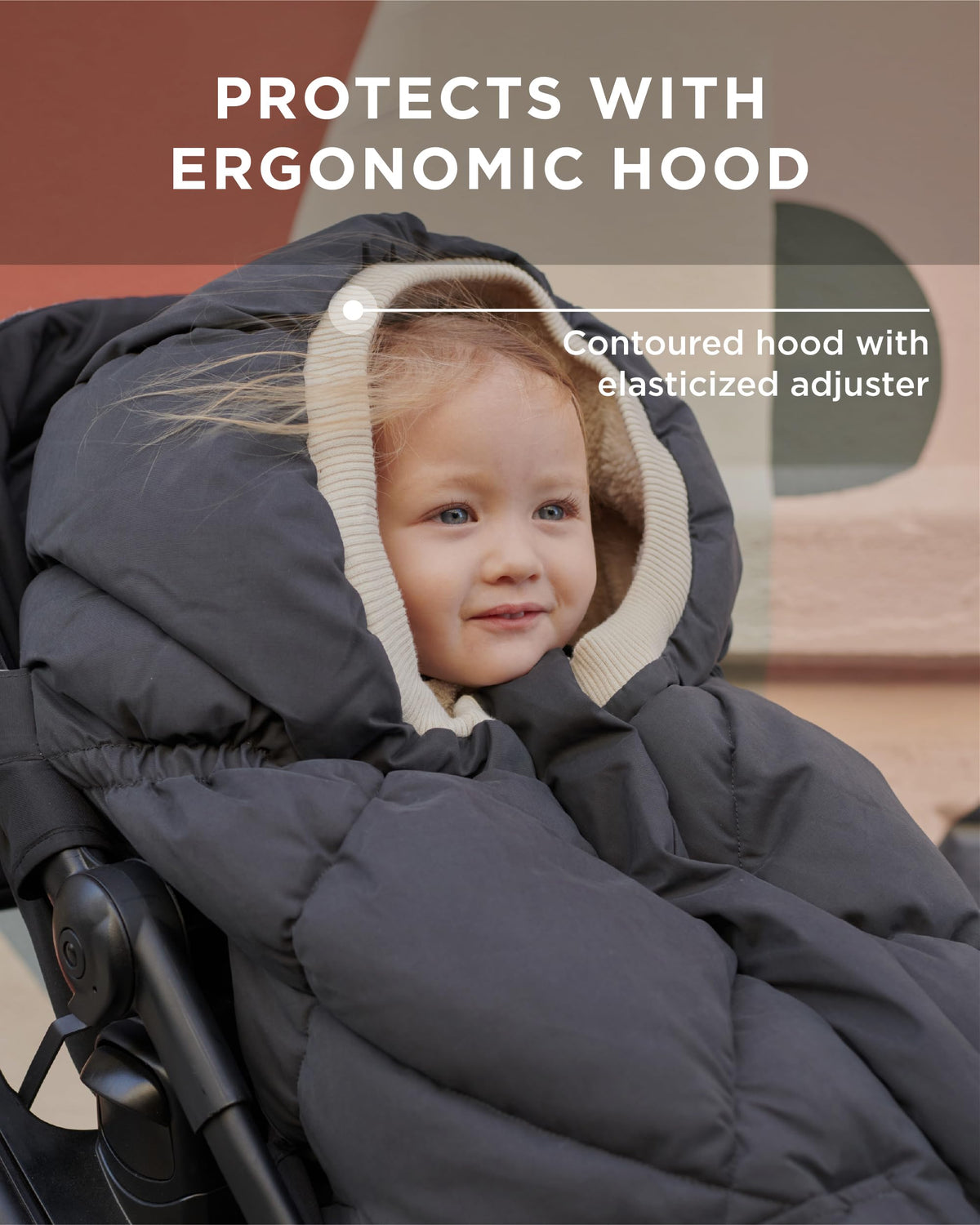 Manta Ajustable 7AM Enfant Invierno Unisex Multiusos Forro Polar Cálido Con Capucha Repelente al Agua Para Asiento de Coche de Bebé