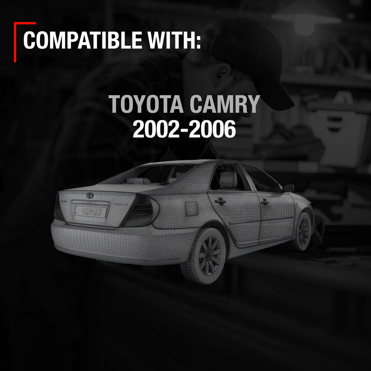 Rejillas de Reemplazo para Bocinas T1A Toyota Camry Traseras Gris 2002-2006