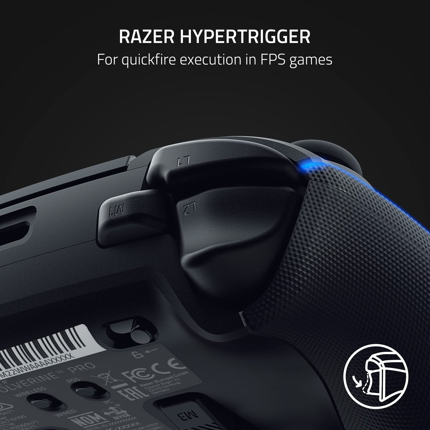 Control Inalámbrico Gaming Profesional Razer Wolverine V2 Pro para Playstation 5 y PC