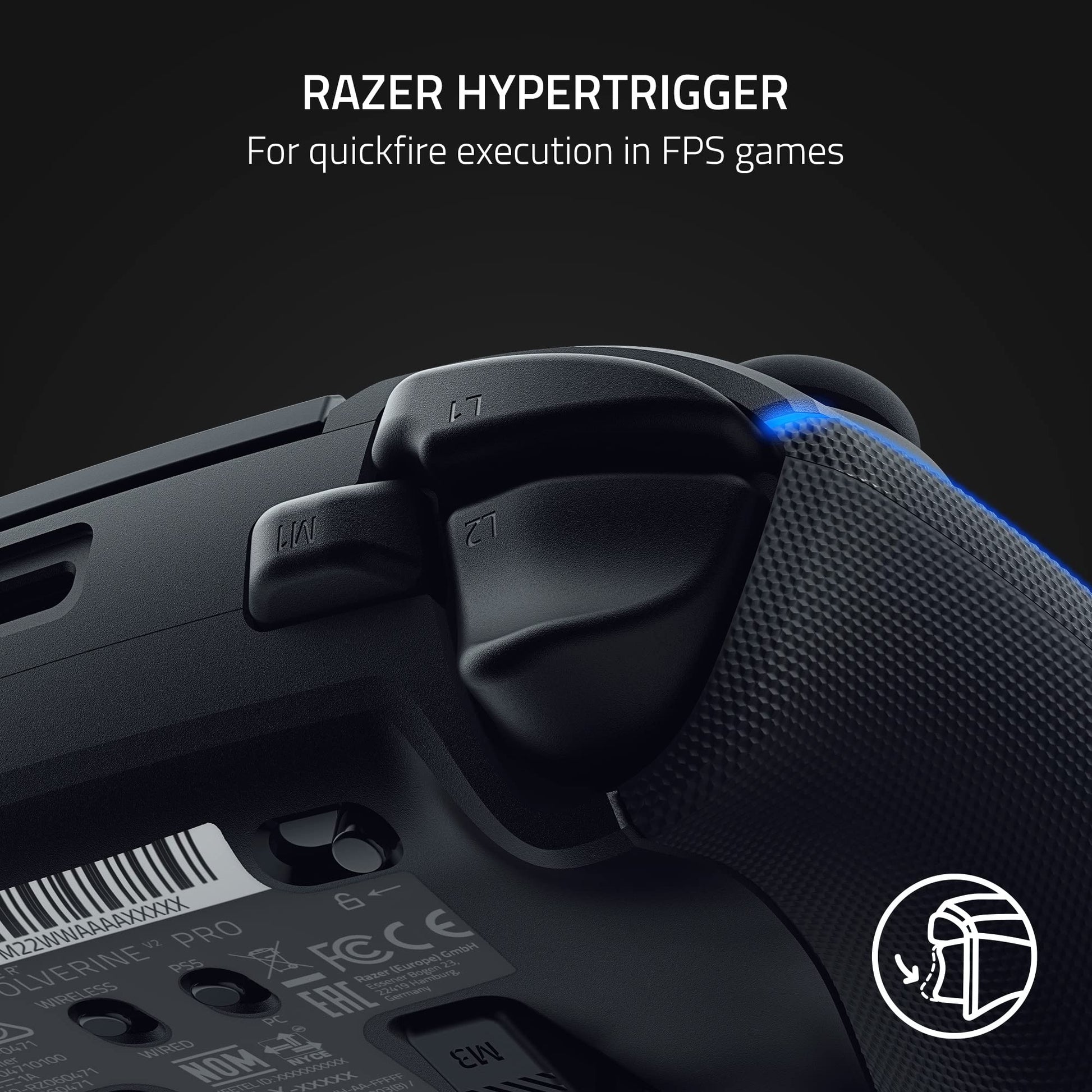 Control Inalámbrico Gaming Profesional Razer Wolverine V2 Pro para Playstation 5 y PC