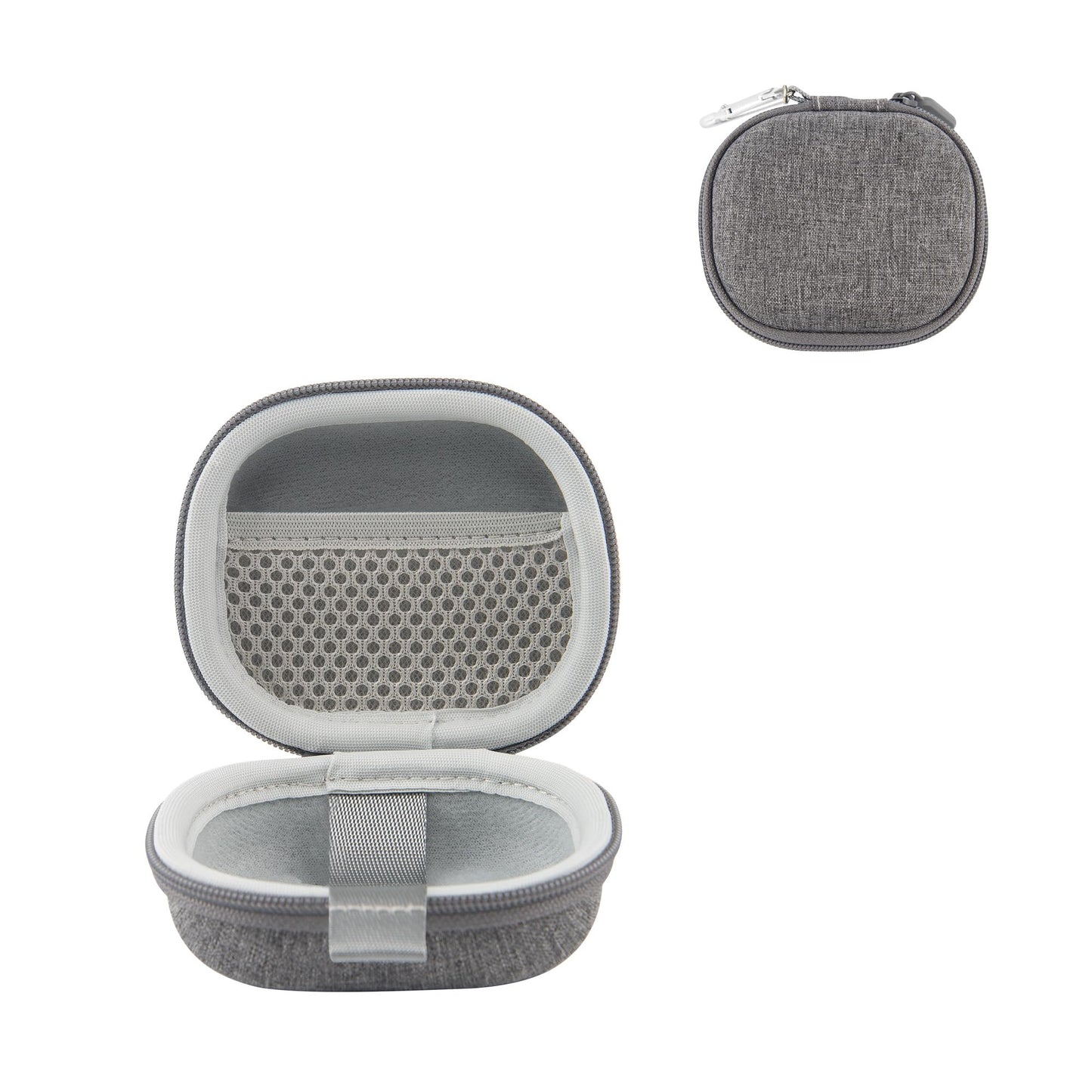 Kingshion Estuche para afeitadora eléctrica compatible con Laifen P3 Pro, estuche rígido compacto y protector de viaje con bolsillo de malla para accesorios de afeitadora - Gris