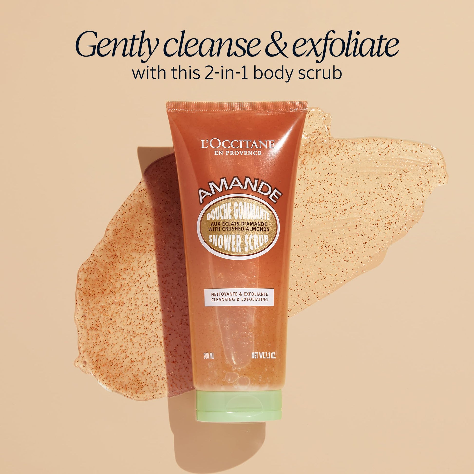 L'Occitane Almond Shower Scrub 200ml, 7.3 oz.