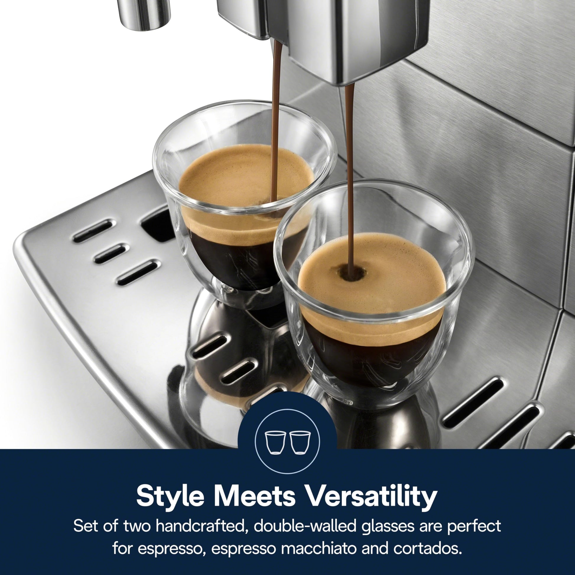 Delonghi 5513214591 Vasos para Café Espresso, 60 ml