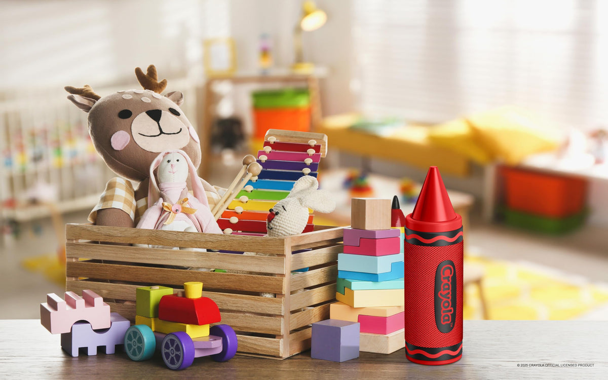 Bocina Bluetooth Crayola Inalámbrica Portátil 20W Sonido HD para Niños