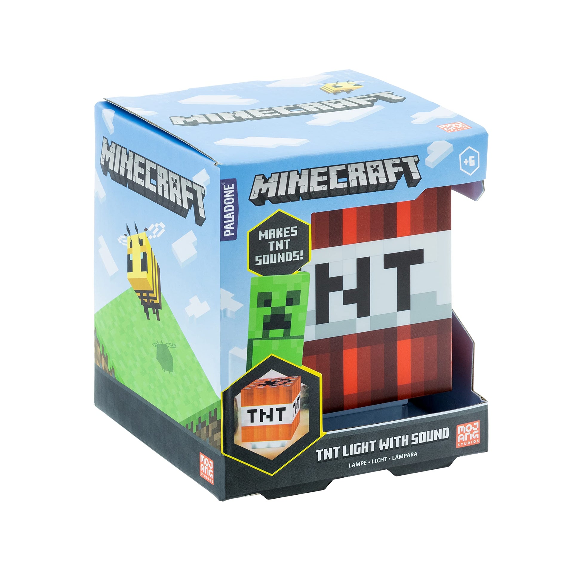 Lámpara Paladone Minecraft TNT roja con Sonidos Decorativa para Gamers