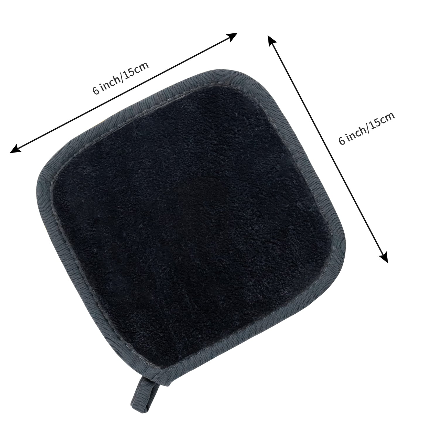 POLYTE Paño Desmaquillante Facial de Microfibra, 15.2x15.2 cm, 10 Pzas