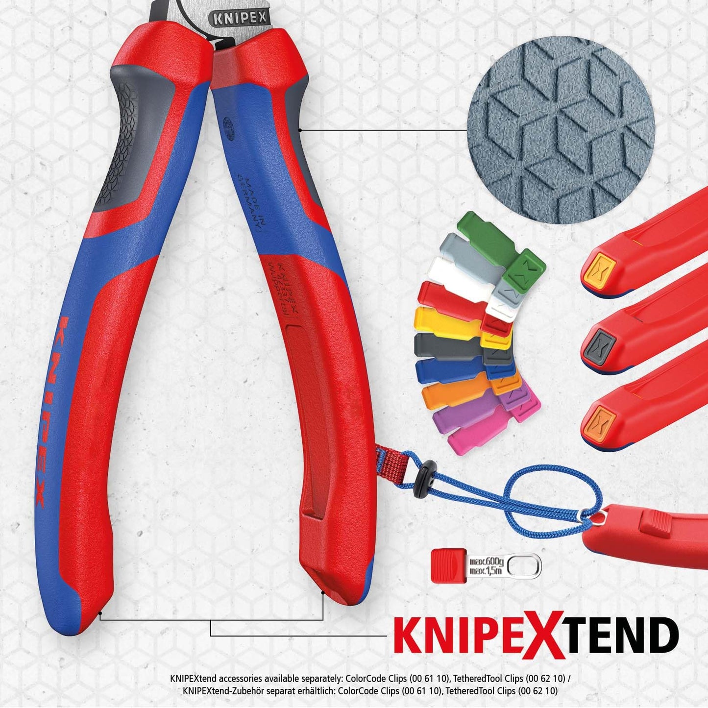 Knipex TwinGrip - Alicates para juntas deslizantes (200 mm, 82 02 200 SB, color negro