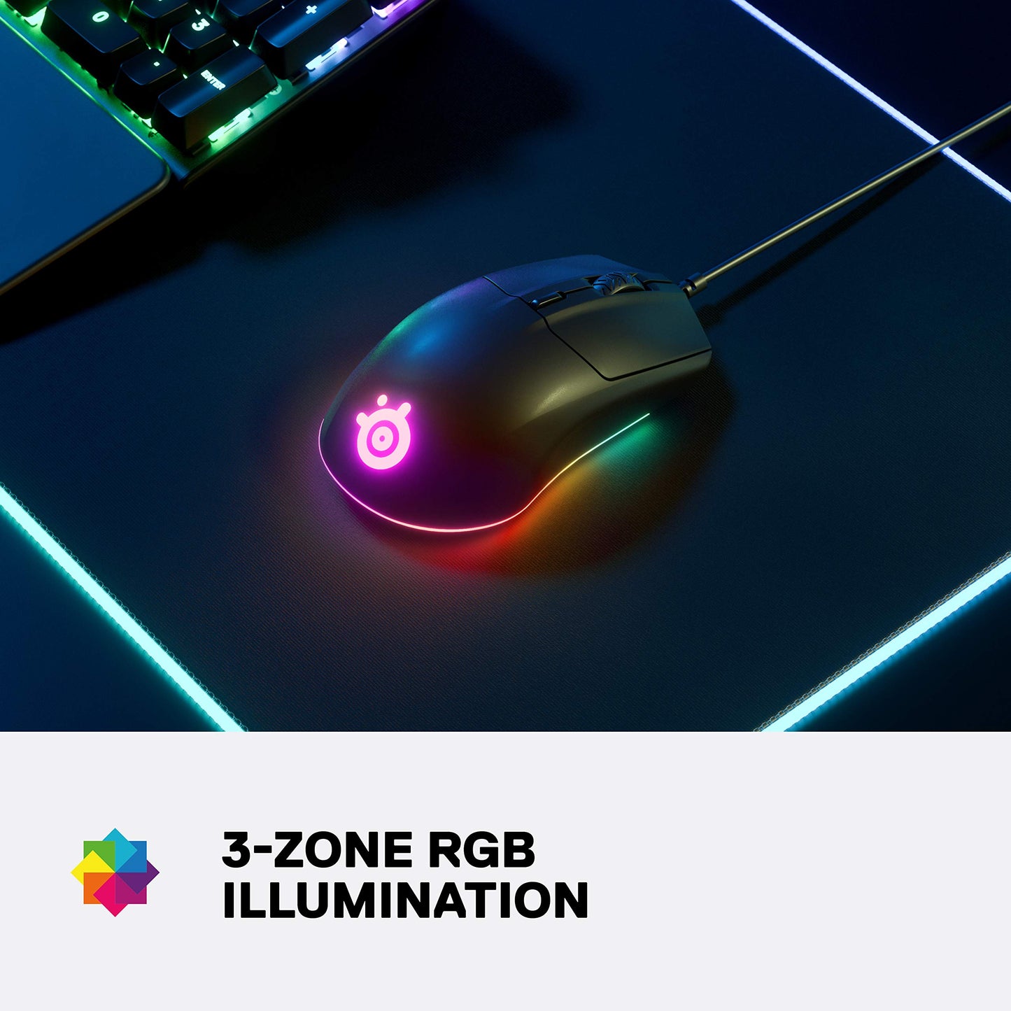 Ratón para Juegos SteelSeries Rival 3 Reacondicionado