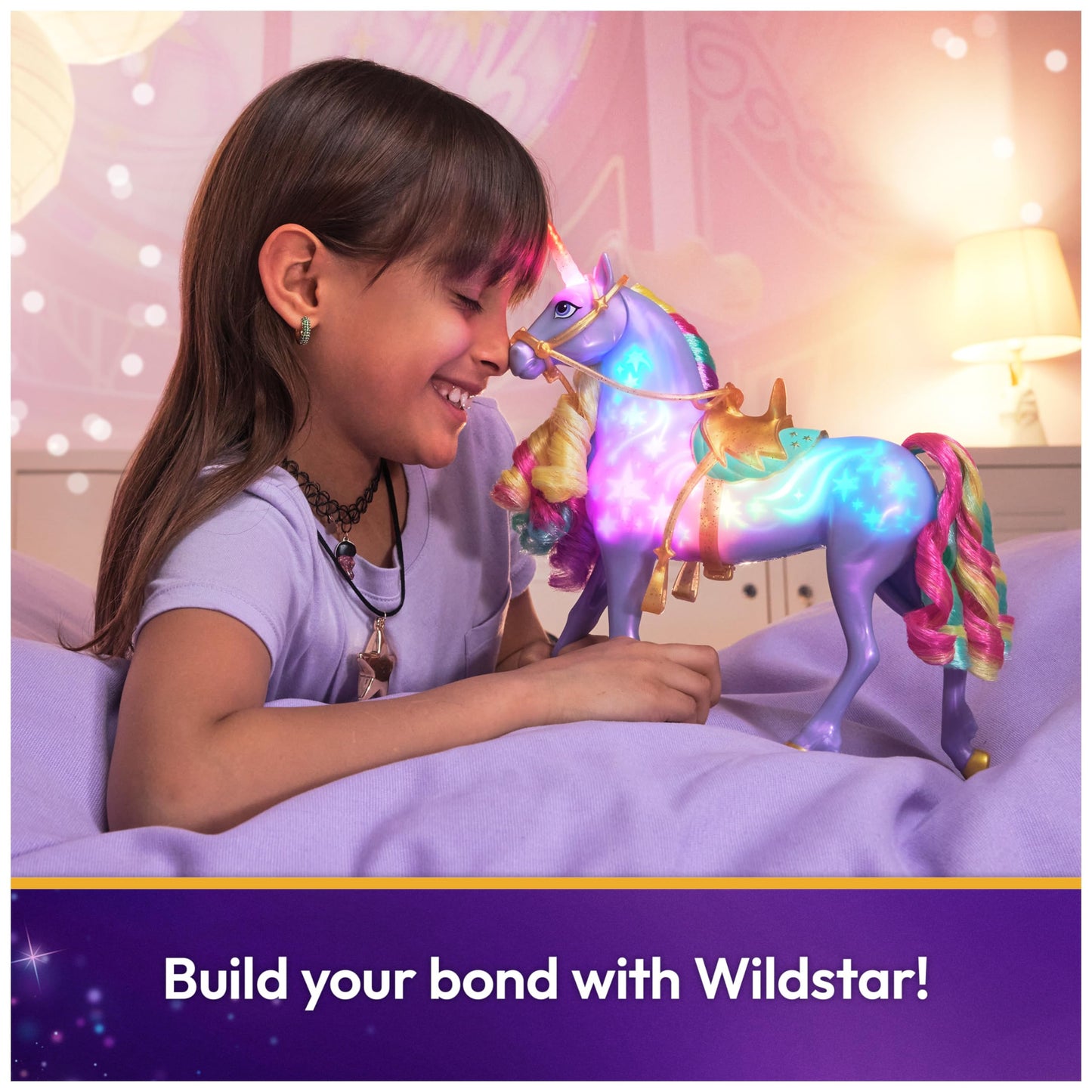 Juguete Unicornio Unicorn Academy Rainbow con Luces y Sonidos para Niñas