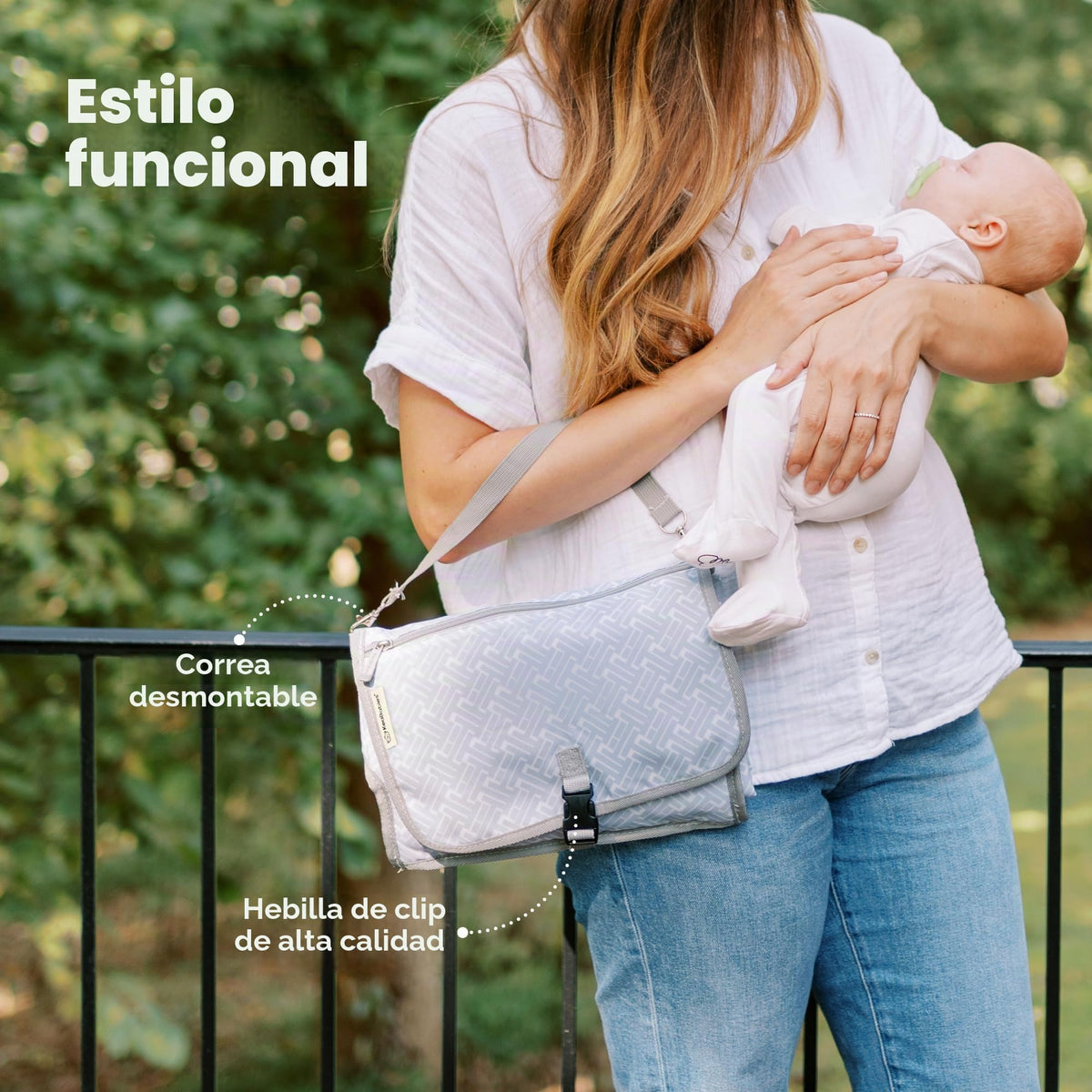 KeaBabies - Cambiador portátil para pañales – Cambiador grande impermeable para bebé, embrague de pañales de viaje compacto, bolsillos funcionales para artículos esenciales para recién nacidos,