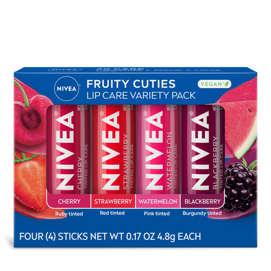 Pack de Bálsamos Labiales Nivea Fruit 4 piezas variedad